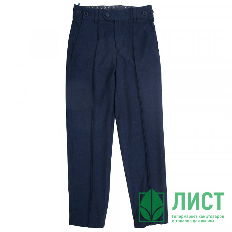 Брюки для мальчика (Praleska) арт.23033-2 Президент зауженный силуэт размерный ряд 28/122-46/182 цвет синий