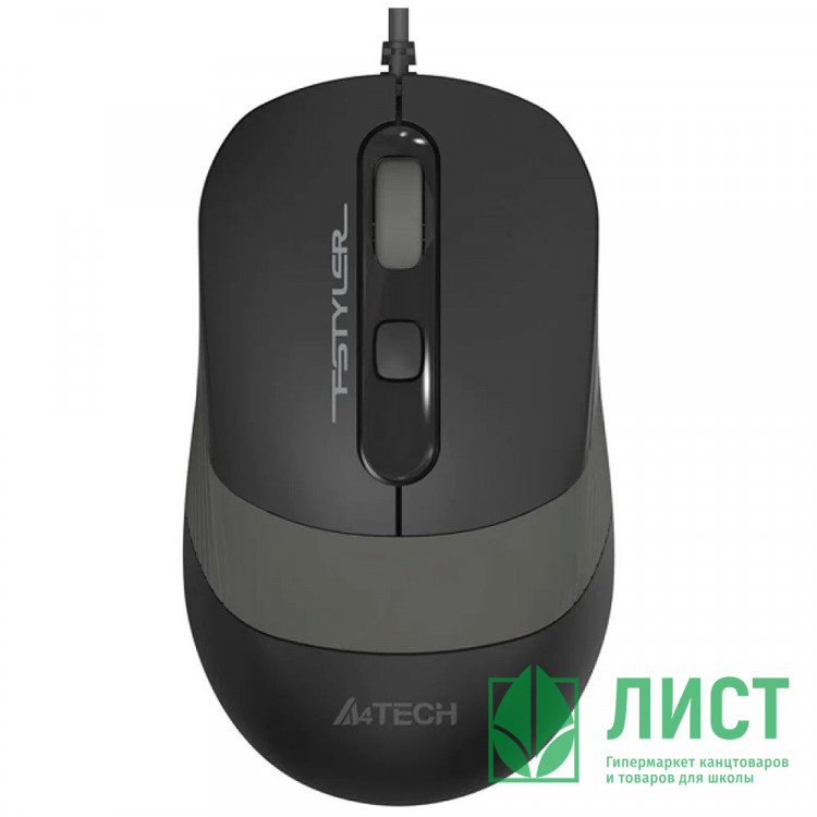 Мышь провод. A4TECH Fstyler FM10 цв.черный/серый