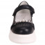 Туфли для девочки (TOM.MIKI) черные верх-искусственная кожа подкладка-натуральная кожа размерный ряд 32-37 арт.T-10751-B - 