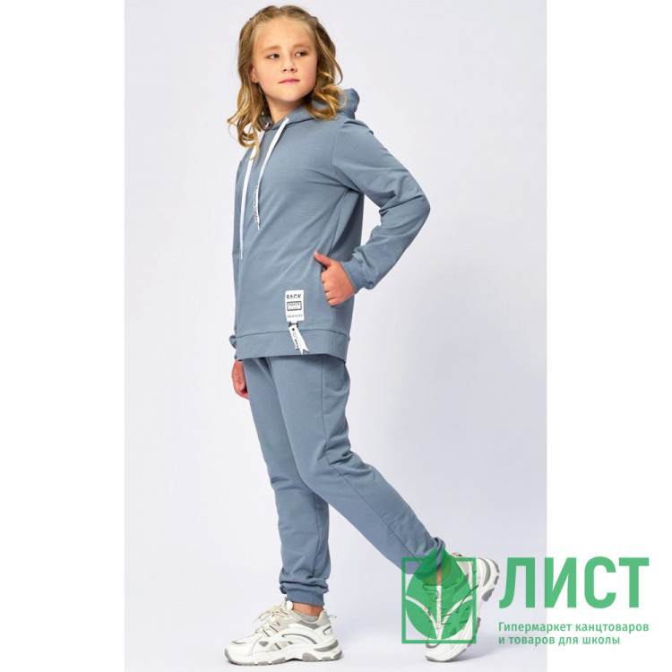 Костюм спортивный для девочки арт.Деника размер 30/116-42/158 цвет серо-голубой