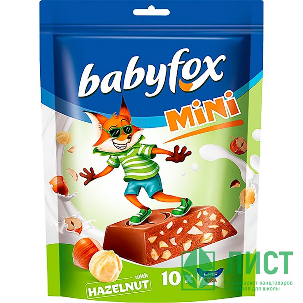 Шоколад Babyfox мини с орехом