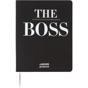 Дневник школьный гибкая обложка кожзам (deVENTE) The BOSS шелкография, отстрочка, ляссе арт.2222520