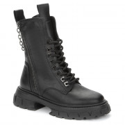 Ботинки для девочки (KEDDO) черный верх-искуственная кожа подкладка - искусственная шерсть артикул 538111/03-01