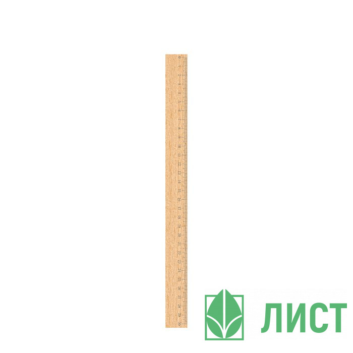 Линейка деревянная 30см Attomex арт.5091803