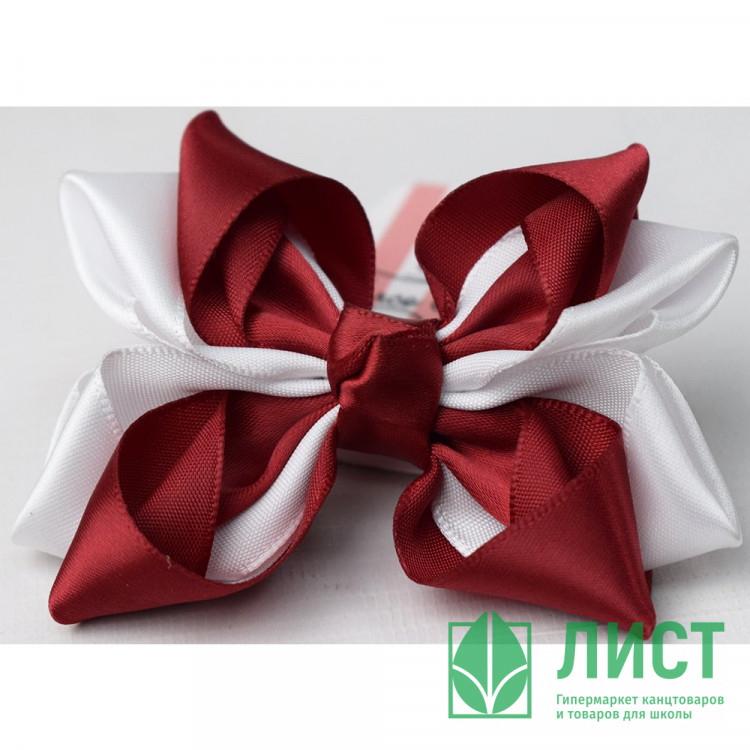 Резинка для волос Arco Carino арт.12-146 бело-бордовый