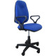 Кресло для оператора пластик/ткань СИРИУС синий (Jp15-3/TW-10) арт.С-102